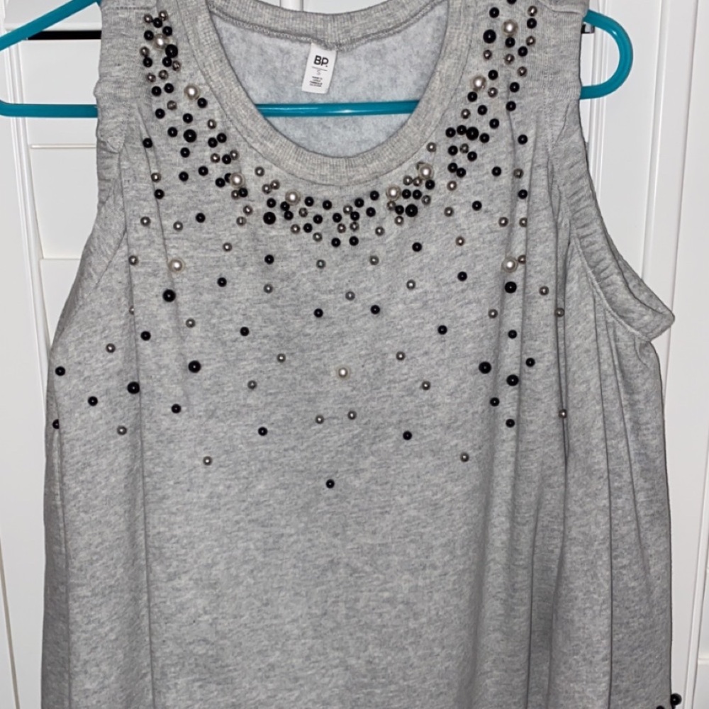 NWT BP Nordstrom Dress Beaded Gray with tags
